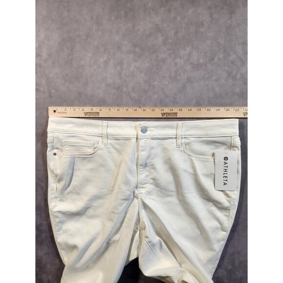 Athleta Skulptek Ultra Skinny Jeans Womens Plus Size 22 X White Stretch New NWT - Picture 8 of 12